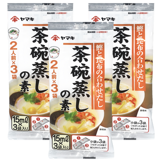 Yamaki 雅媽吉 茶碗蒸高湯 鰹魚和昆布風味, 45ml, 3袋