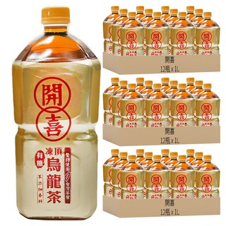 開喜 凍頂烏龍茶 有糖, 1L, 36瓶