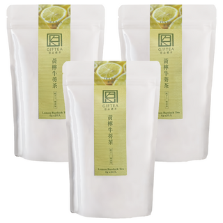 恩品禮茶 黃檸牛蒡茶包 無咖啡因 檸檬風味 養生茶, 20包, 6g, 3袋