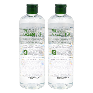 TONYMOLY THE CHOK CHOK 綠茶保濕淨透卸妝水 四季發酵綠茶萃取 檸檬籽油 花梨木精油 免沖水配方, 500ml, 2瓶