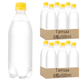 Tamsaa Aqua系列 無標籤檸檬風味氣泡水, 500ml, 12瓶