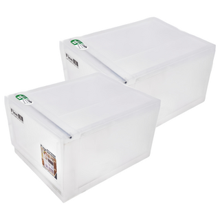 KEYWAY 聯府 抽屜式整理箱 12L, 透明色, 2個