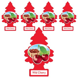 Little Trees 小樹香片 野櫻桃, 香味持久自然 適用於車內、家庭、辦公室, 7g, 5片