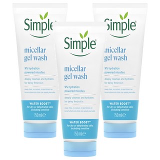 Simple 清妍 極致補水深層潔顏凝露, 150ml, 3條