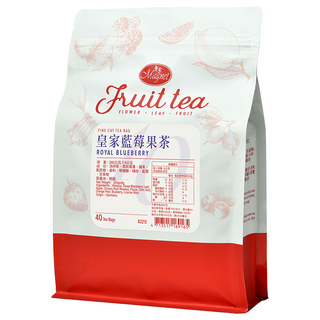 Magnet 曼寧 皇家藍莓果茶 德國進口花草茶 無咖啡因 PLA玉米澱粉環保茶包, 40包, 6g, 1袋