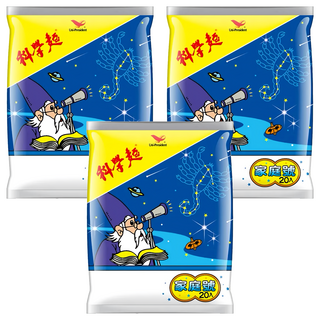 統一 科學麵 Mini包 原味 20包, 300g, 3袋