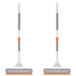 居家共感 長柄玻璃窗清潔刮水器, 2個, 白色