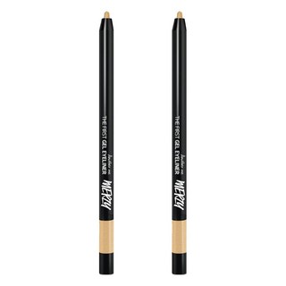 MERZY The First 防水眼線膠筆 乳霜凝膠質地 超快乾配方 內附削筆器, G4 金色, 2支