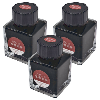 TACCIA Nakabayashi Taccia 浮世繪系列 鋼筆墨水 東洲齊寫樂 TFPI-WD42-6 40ml, 赤櫻, 3罐