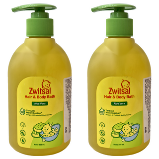 Zwitsal 嬰兒洗髮沐浴露 300ml (蘆薈 溫和不刺激 無淚配方), 2瓶