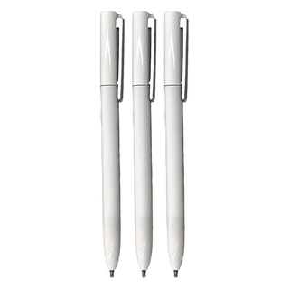 Suander.St 金屬典雅旋轉中性筆 - 城堡白, 黑色, 3支