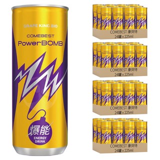 COMEBEST 康貝特 PowerBOMB爆能能量飲料, 225ml, 96罐