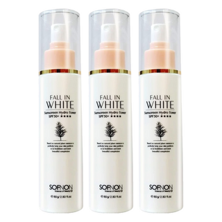 SOFNON 詩芙儂 Fall in White 防曬水活露 SPF50+, 80g, 3瓶