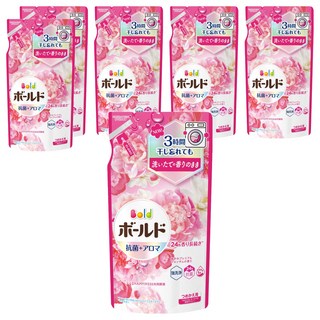 Bold 日本原裝進口 超濃縮衣物芳香洗衣精補充包 花束香, 400g, 6包