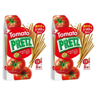 glico 格力高 PRETZ 百力滋 蕃茄脆棒, 小包裝 8包入, 109.6g, 2袋