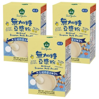 薌園 無加糖豆漿粉，含有高達43%的植物性蛋白質，非基因改造黃豆, 20g, 18包