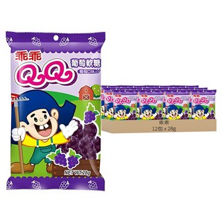 乖乖 QQ 葡萄軟糖 葡萄口味 336公克, 28g, 12包