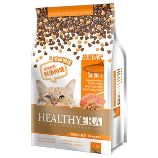 HEALTHYERA 健康紀元 1歲以上成貓 挑嘴貓專用配方 乾飼料，添加益生菌，蔓越莓，鮭魚口味, 1kg, 1袋