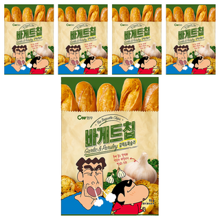 CW 大蒜麵包風味餅乾 蠟筆小新版,55g,5包