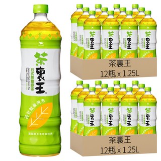 茶裏王 日式無糖綠茶 單細胞生茶萃取技術 回甘如現泡, 1.25L, 24瓶