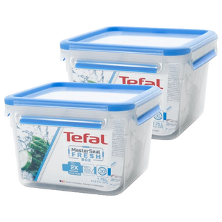 Tefal 特福 MasterSeal PP保鮮盒, 2個容器 + 2個蓋子, 2個