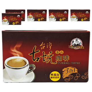 TGC 大尖山 華山 3合1咖啡 無添加咖啡香料, 17g, 15包, 6盒