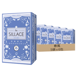春風 SILLACE 抽取式衛生紙 3層 120張, 6包, 5袋