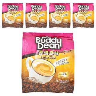 Buddy Dean 巴迪 三合一咖啡 香濃原味 添加多種維生素 泰國原裝進口, 18g, 25包, 5袋