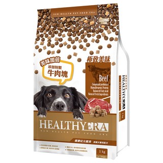 福壽實業 HEALTHYERA 健康紀元 挑嘴犬專用配方乾飼料 1歲以上成犬, 牛肉, 1kg, 1袋