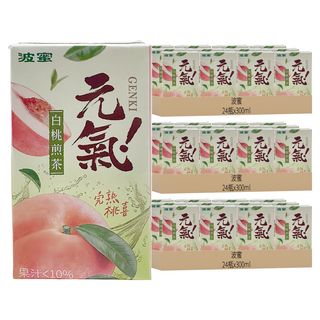 波蜜 元氣白桃煎茶, 72瓶, 300ml