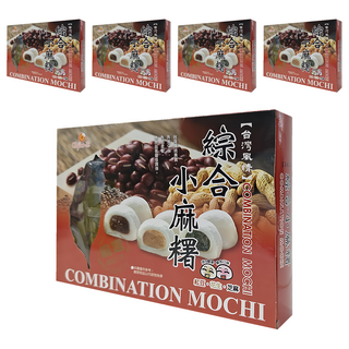 Chiao-E 巧益 綜合麻糬 紅豆 + 花生 + 芝麻, 225g, 5盒