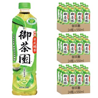 御茶園 特撰日式綠茶 無糖, 550ml, 72瓶