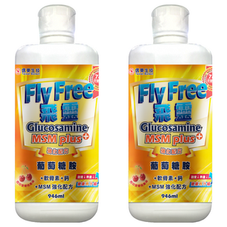 信東生技 飛靈葡萄糖胺液, MSM強化配方, 西印度櫻桃風味, 946ml, 2瓶