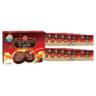 義美 杏仁巧克力酥片 黑可可, 280g, 20盒