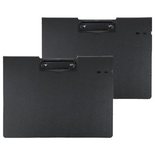 橫式PP丹麥夾 A4, 經典黑, 2入