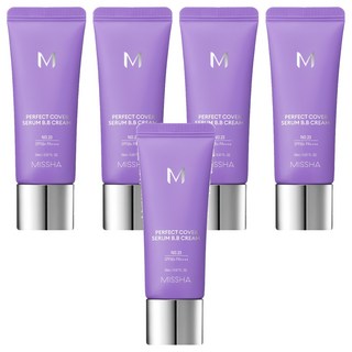 MISSHA 完美遮瑕BB霜 SPF50+ PA++++ NO.23 自然色 20ml 台灣公司貨, 5條