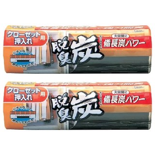 ST 雞仔牌 脫臭炭 衣櫃用 搭配備長炭與活性炭的消臭劑 強力除臭, 300g, 2盒