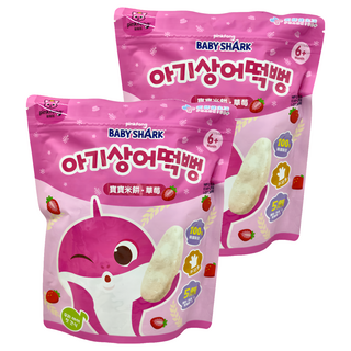 PHARGOODS 藥師健生活 碰碰狐鯊魚寶寶米餅 6個月以上, 草莓, 30g, 2包