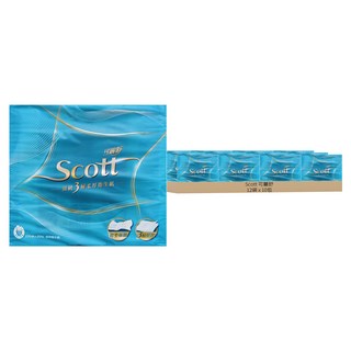 Scott 可麗舒 頂級柔厚抽取式衛生紙3層 100抽, 10包, 12袋