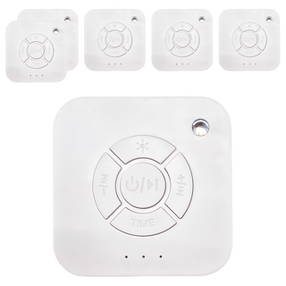 MeMO 攜帶型白噪音安撫除噪 Q1 音樂燈光睡眠機 800mAh電池 1W功率 100g重 白色, 6個