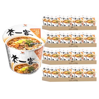 統一 來一客 川辣牛肉風味杯麵 67g, 48入