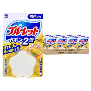 小林製藥 BLUELET 馬桶水箱用清潔芳香錠, 檸檬黃, 120g, 48個