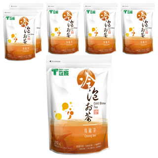 T世家 冷泡茶 烏龍茶 SGS檢驗合格 安心掛保證, 2.5g, 20包, 6袋