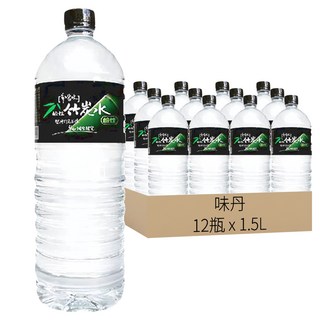 味丹 多喝水 鹼性竹炭水, 1.5L, 12瓶