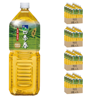 悅氏 四季春 無糖無香料 100%台灣茶葉 茶感清香 順口回甘, 2L, 32瓶
