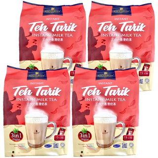 富家仔牌 南洋拉茶風味香滑奶茶三合一 經典原味, 40g, 15包, 4袋