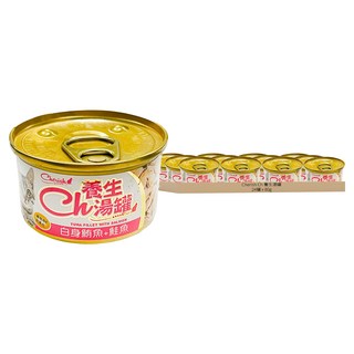 cherish 全齡貓養生湯罐, 白身鮪魚 + 鮭魚, 80g, 24罐