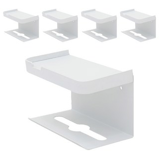 FAmILyLIFE 生活 航太鋁免打孔雙層衛生紙置物架 基本款 A-232-W, 簡約白, 5個