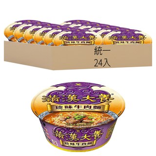 統一 滿漢大餐 珍味牛肉麵 187g, 24入