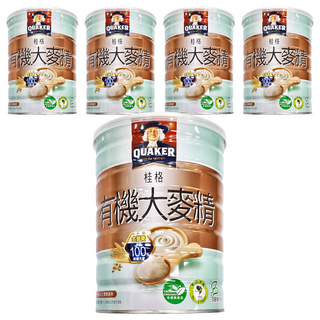 QUAKER 桂格 有機大麥精, 大麥, 500g, 5罐